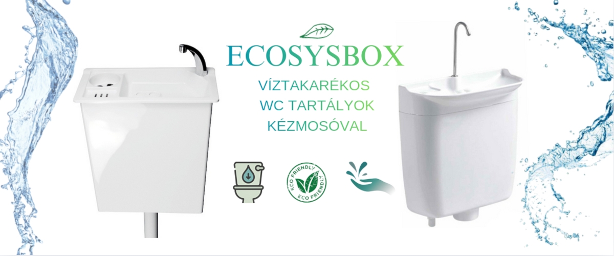 EcosysBox kézmosós WC tartály: modern és víztakarékos megoldása